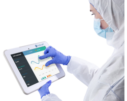 Cleanroom Tablet CleanTablet - Multi touch screen operable with gloves (tested with up to 3 layers of nitrile and neoprene cleanroom gloves)