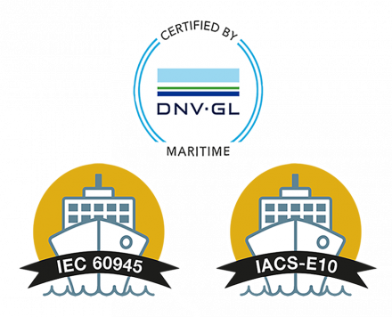 Blue Line DNV, IEC 60945, IACS-E10